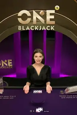 Stół na żywo ONE Blackjack z prawdziwym krupierem